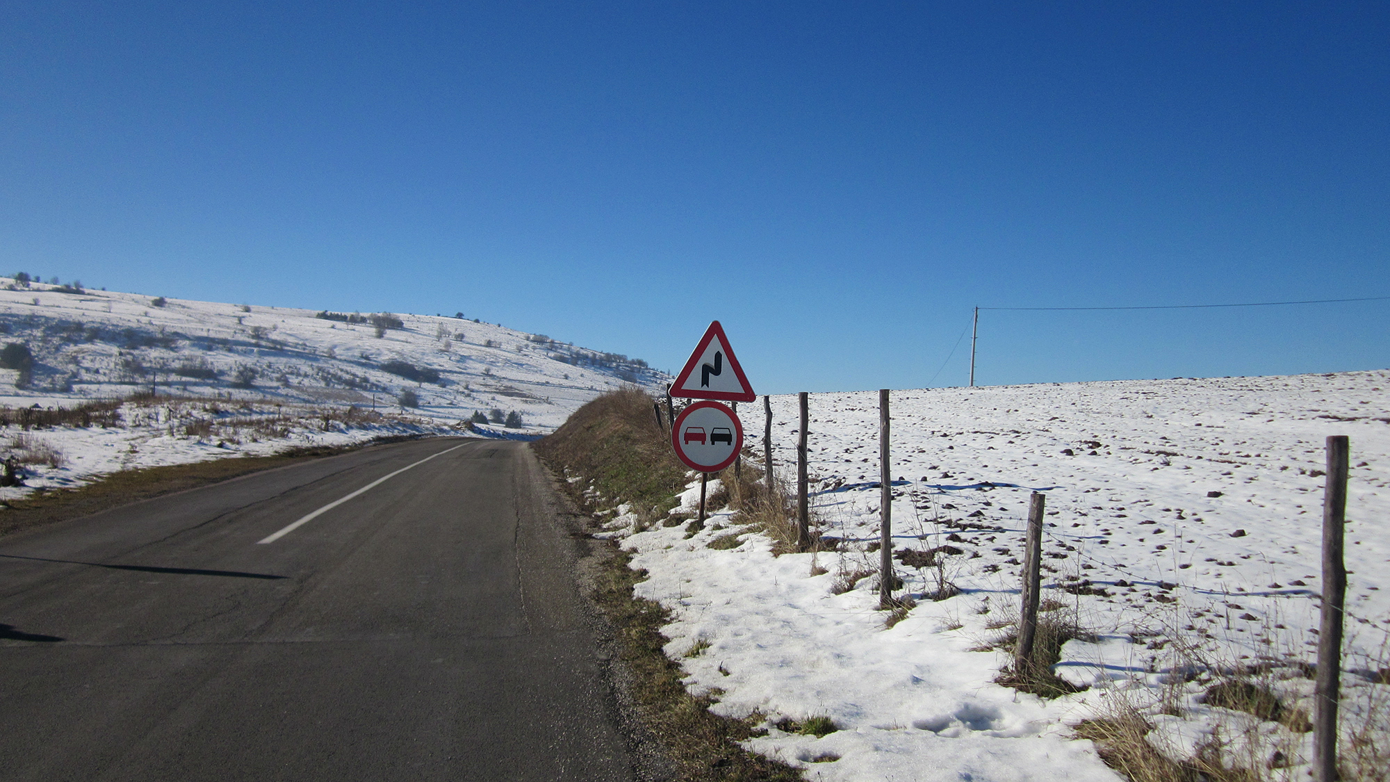 View of a Serbian road. 