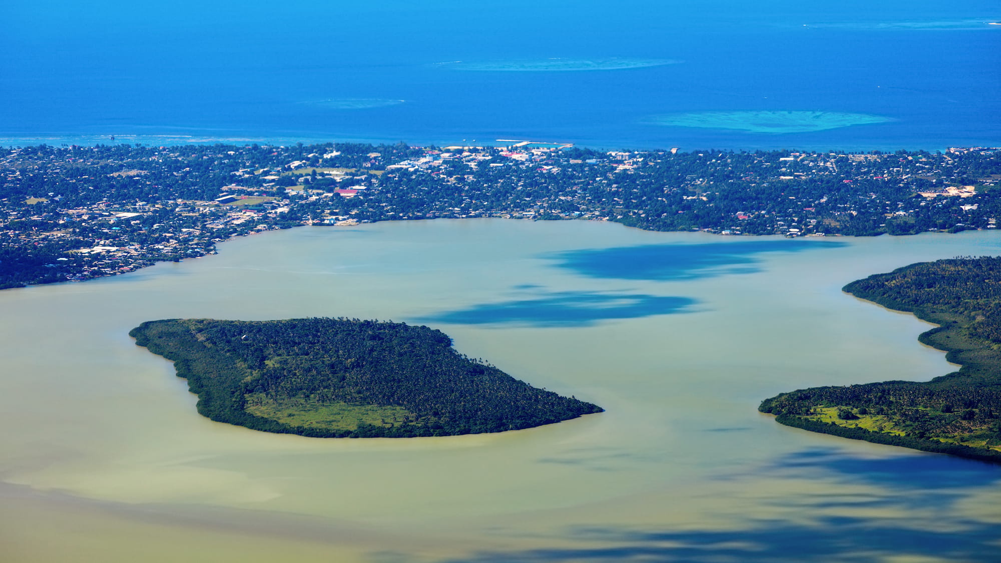 Aerial Nuku Alofa and Tongatapu Island ? iStock