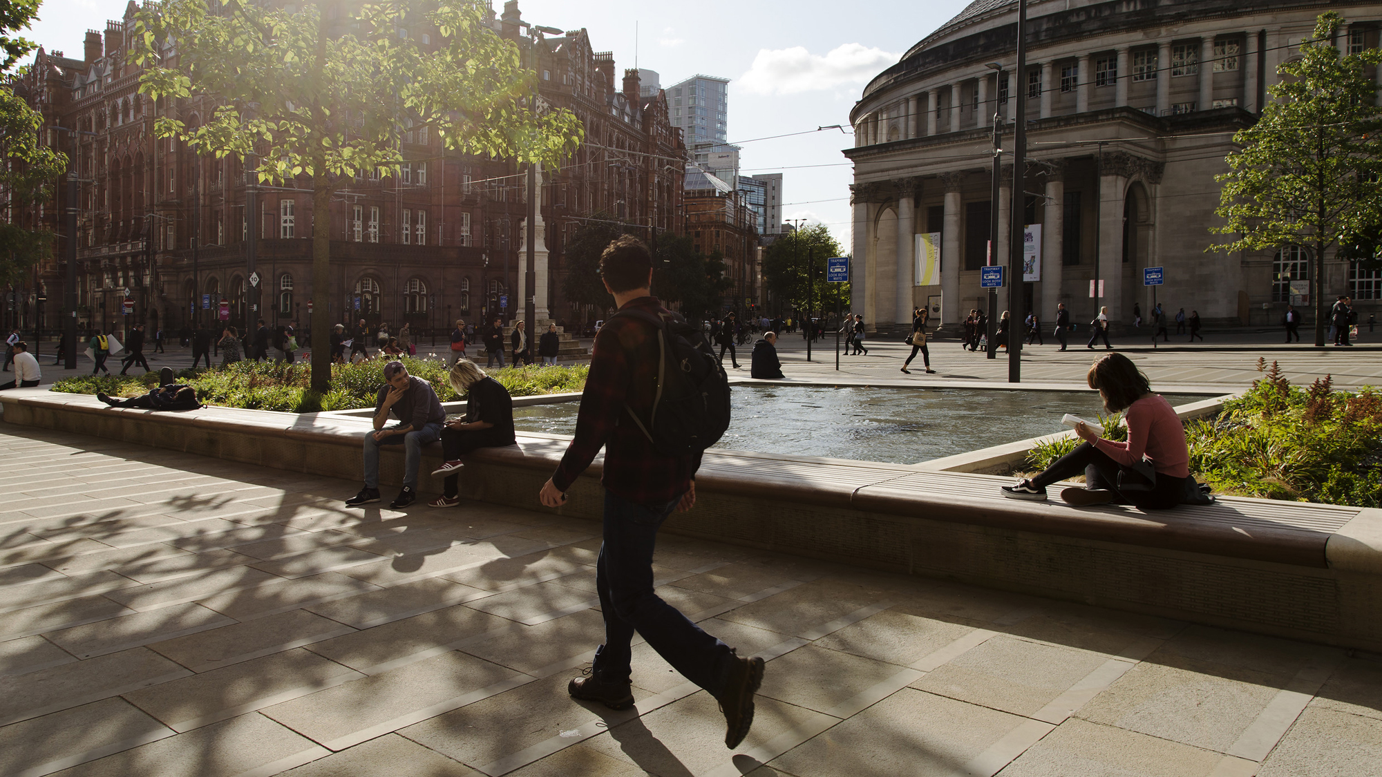 St Peters Square, Manchester. Credit: Latz+Partner/Stalwart Films