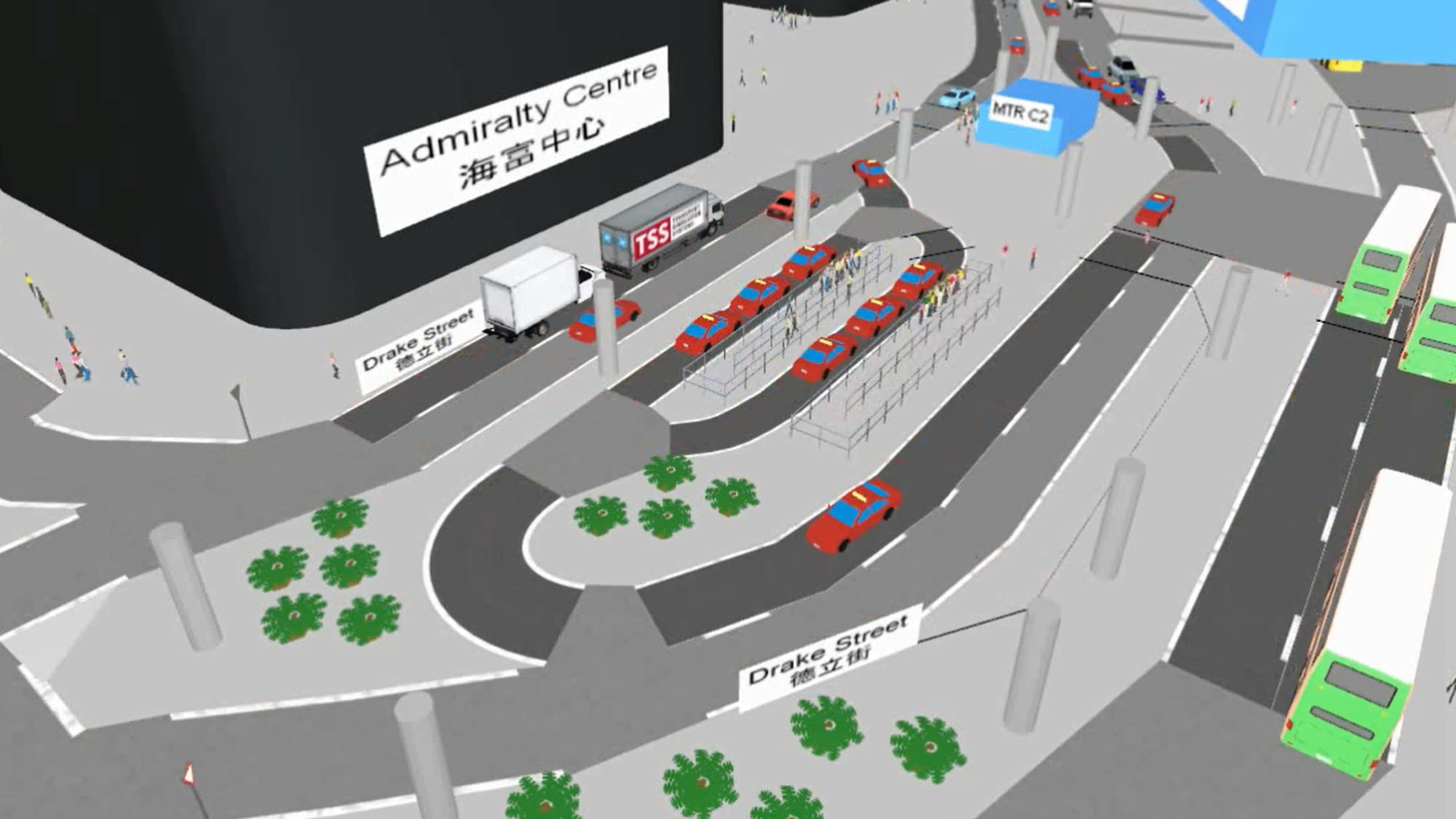 3D traffic simulation