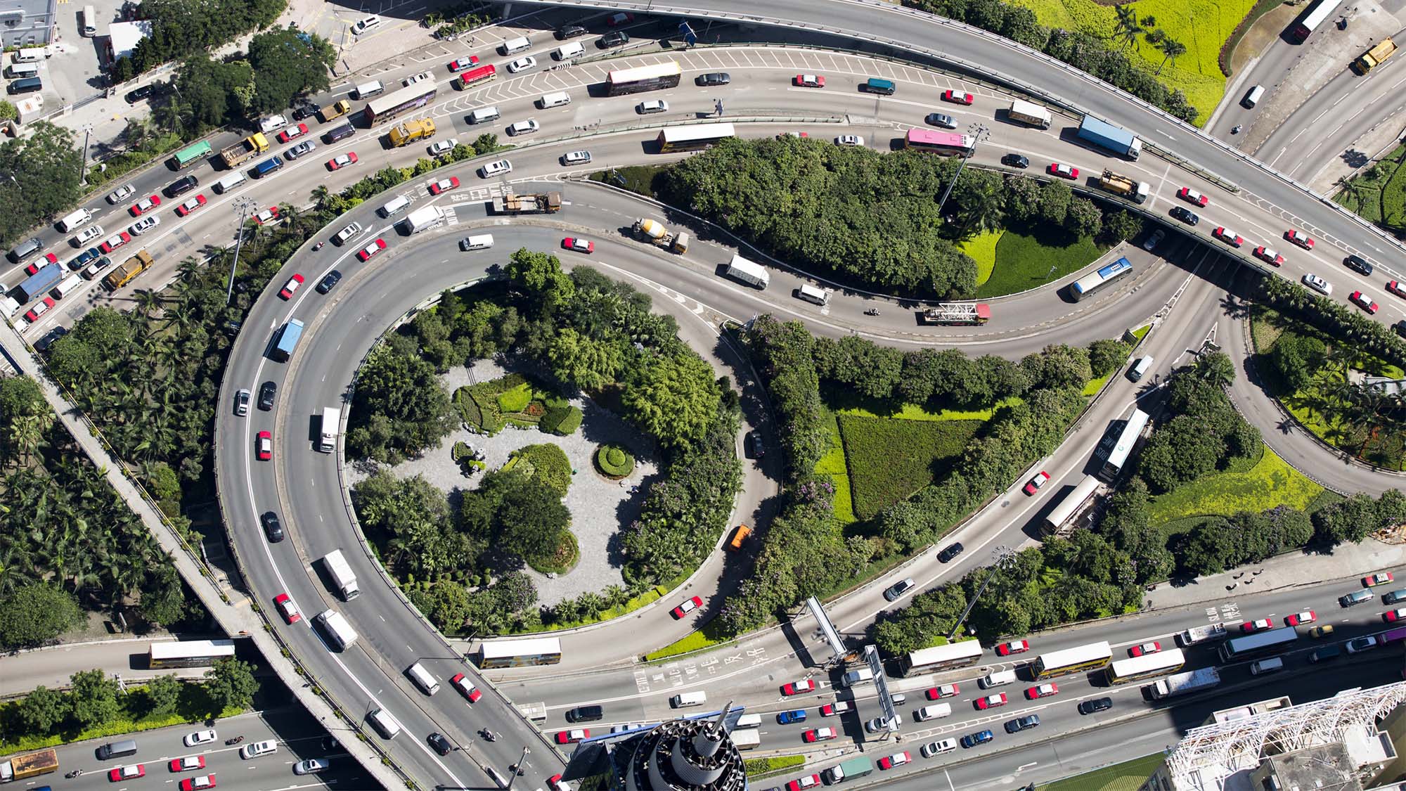 The spaghetti traffic of Wanchai, Hong Kong. Photo: Marcel Lam