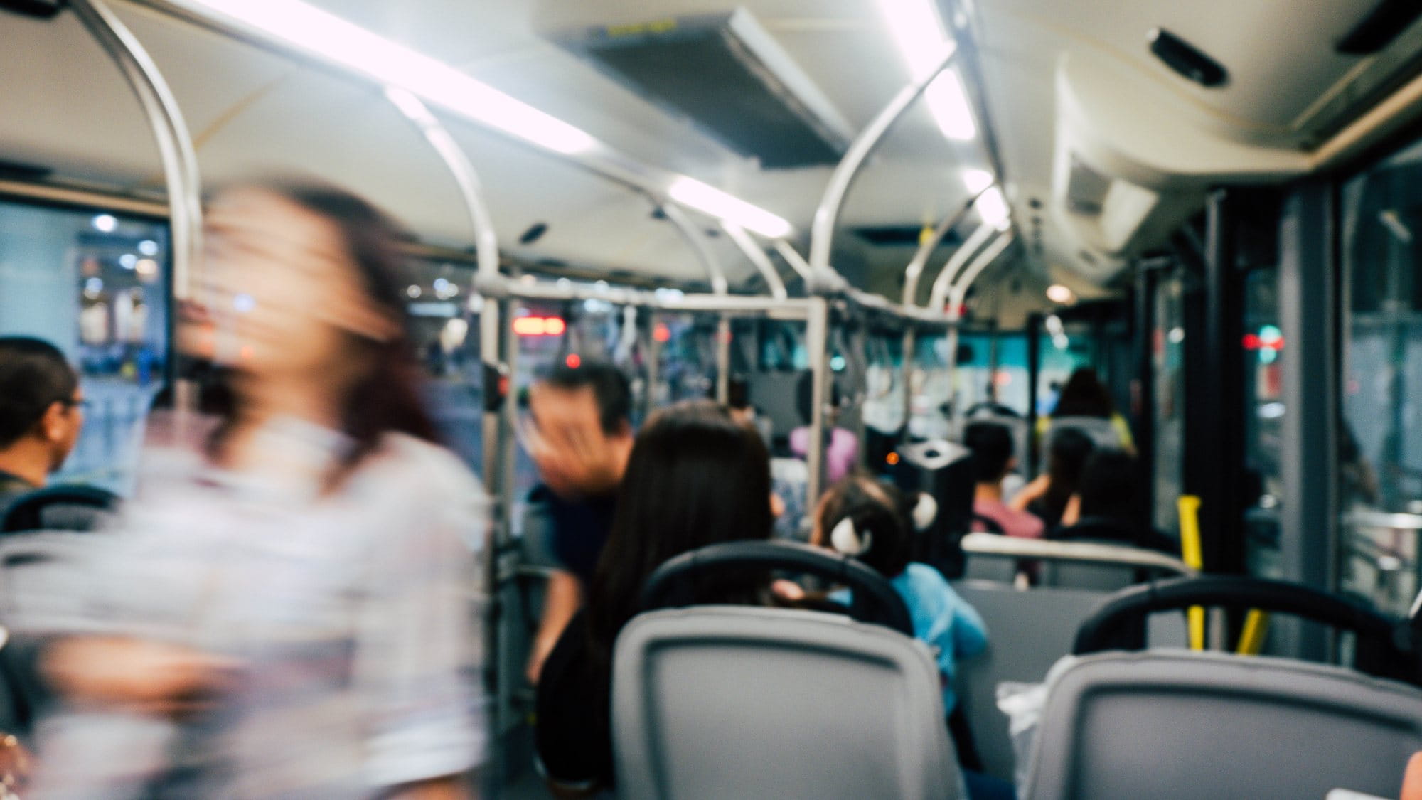 People inside a bus