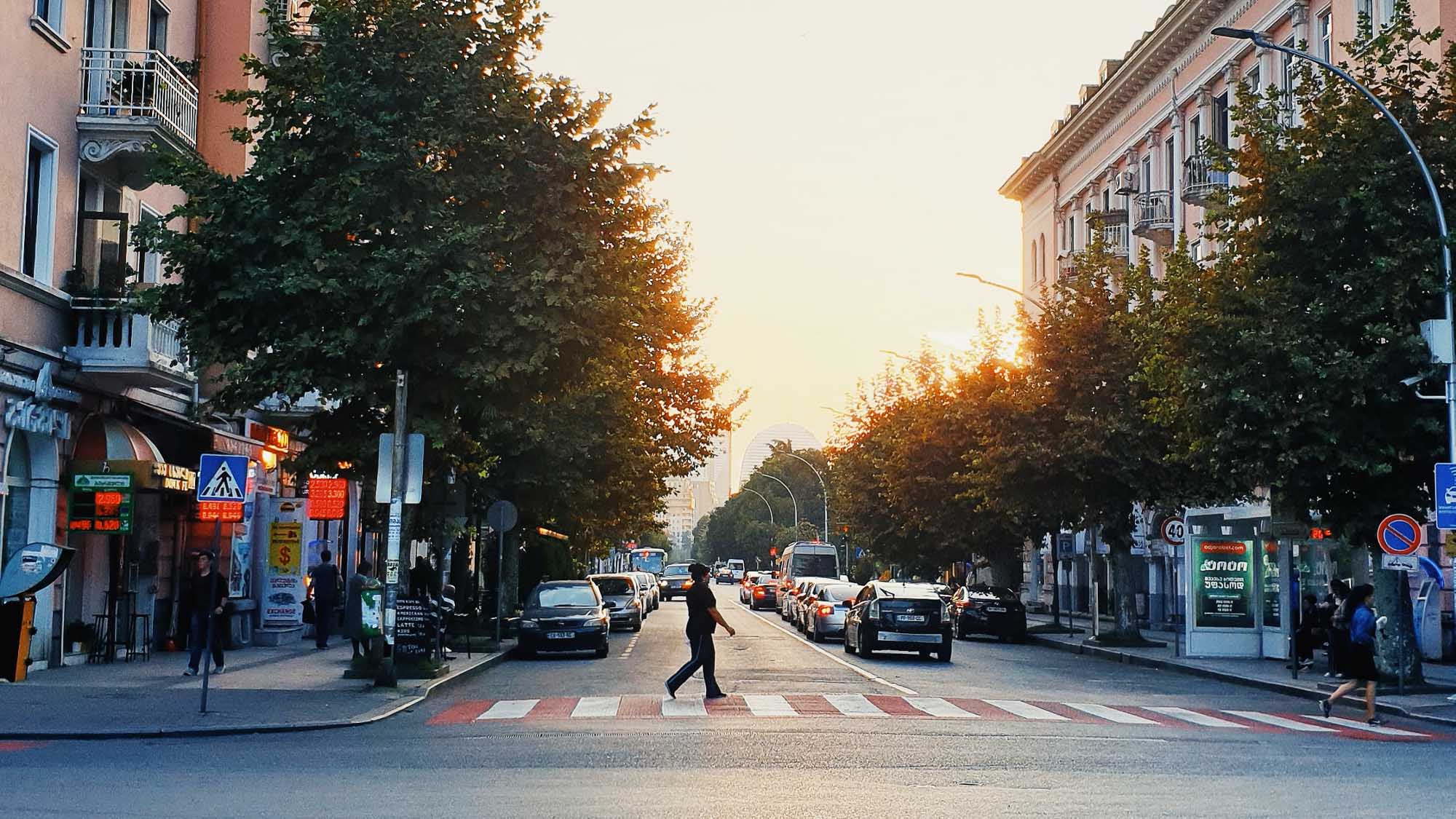 People walking in Georgia