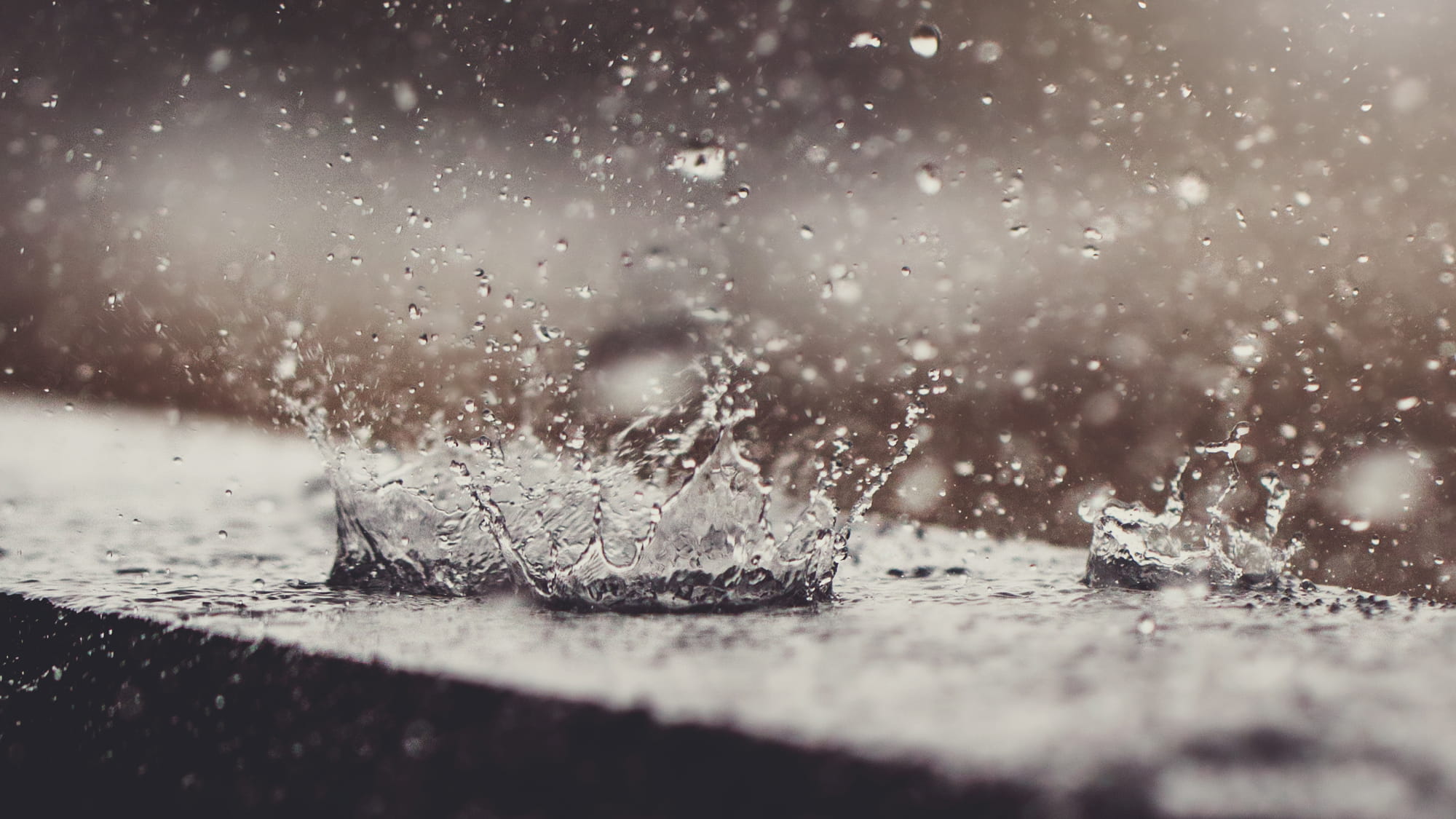 Raindrops on window sill ? istock