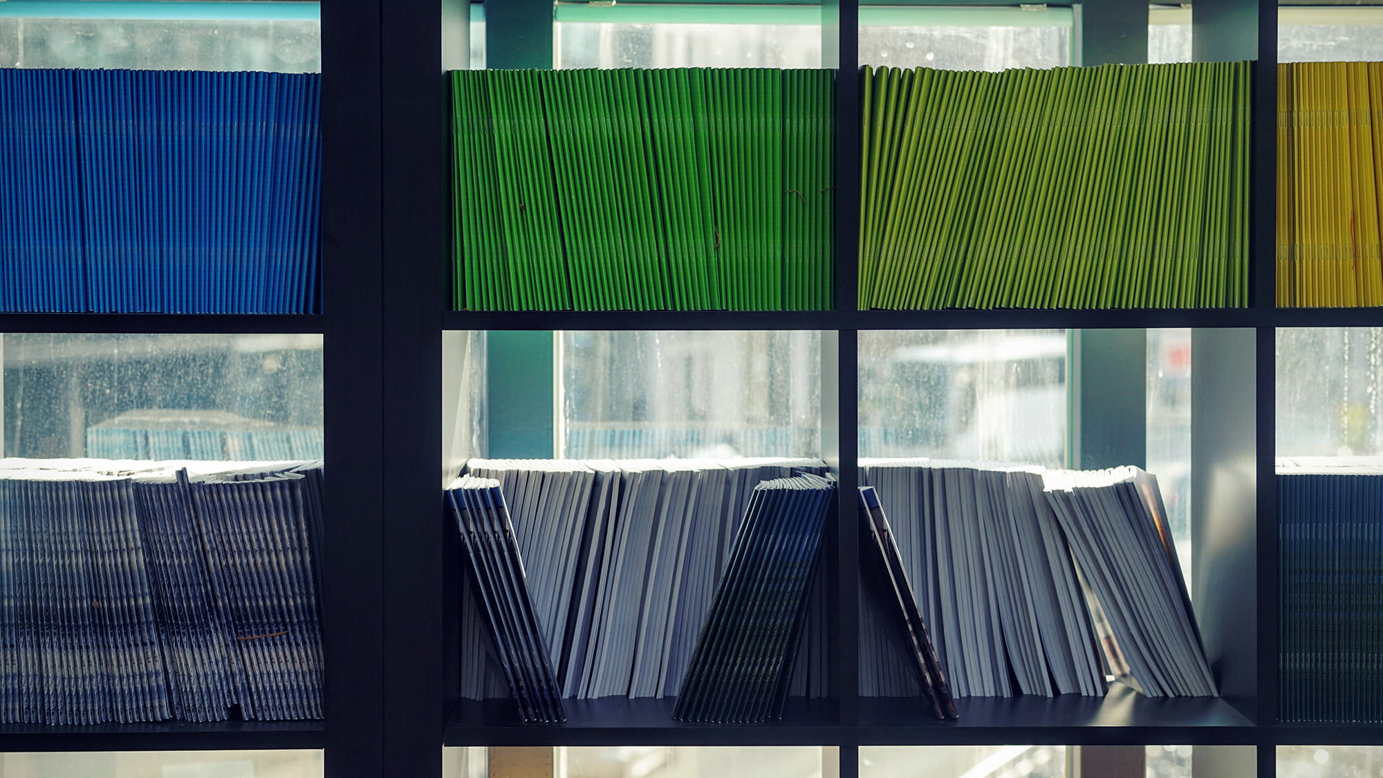 books on shelf