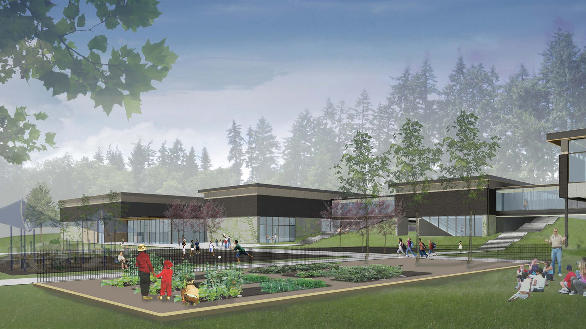 The Wilkes Elementary School design, which was founded around the belief that a beautiful, well-appointed building promotes better learning. Photo: Mahlum Architects