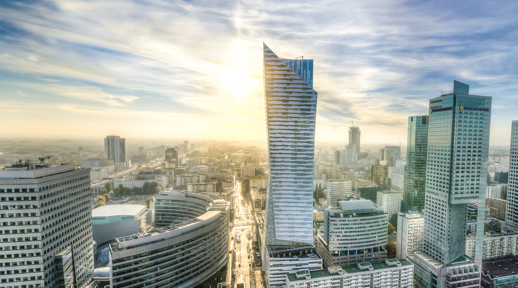 A tall building in Warsaw.