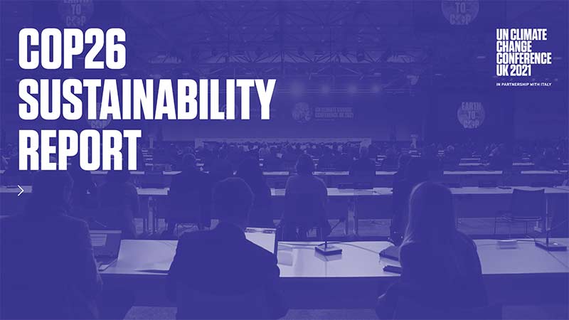 COP26-Sustainability-Report-cover