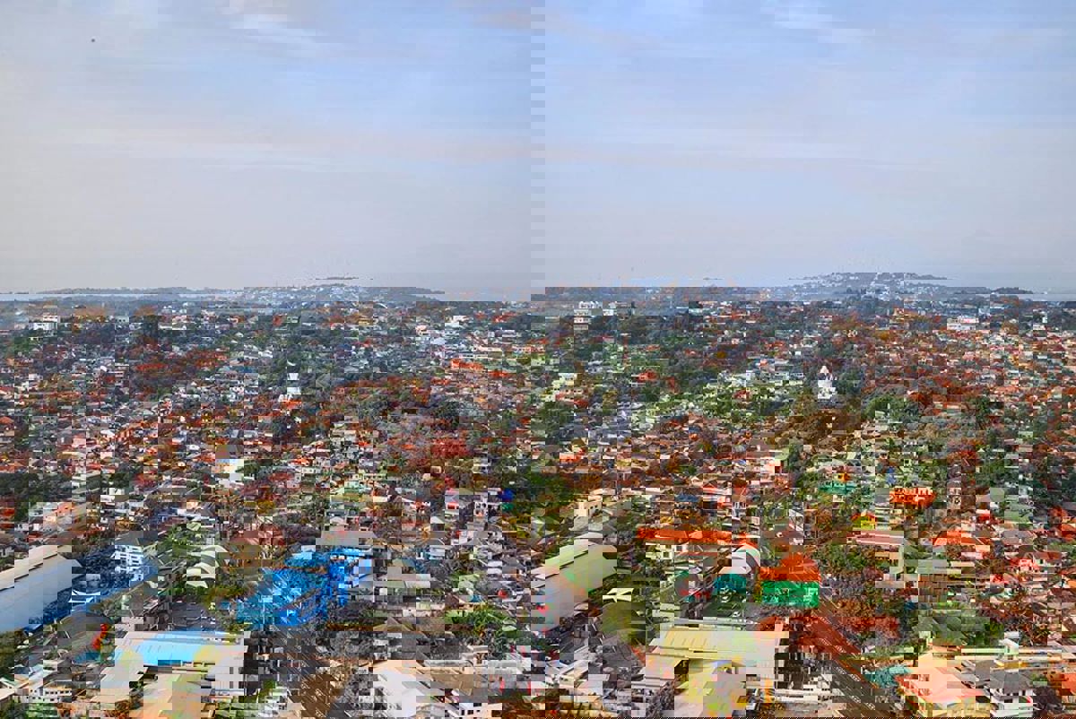 Aerial view of a city