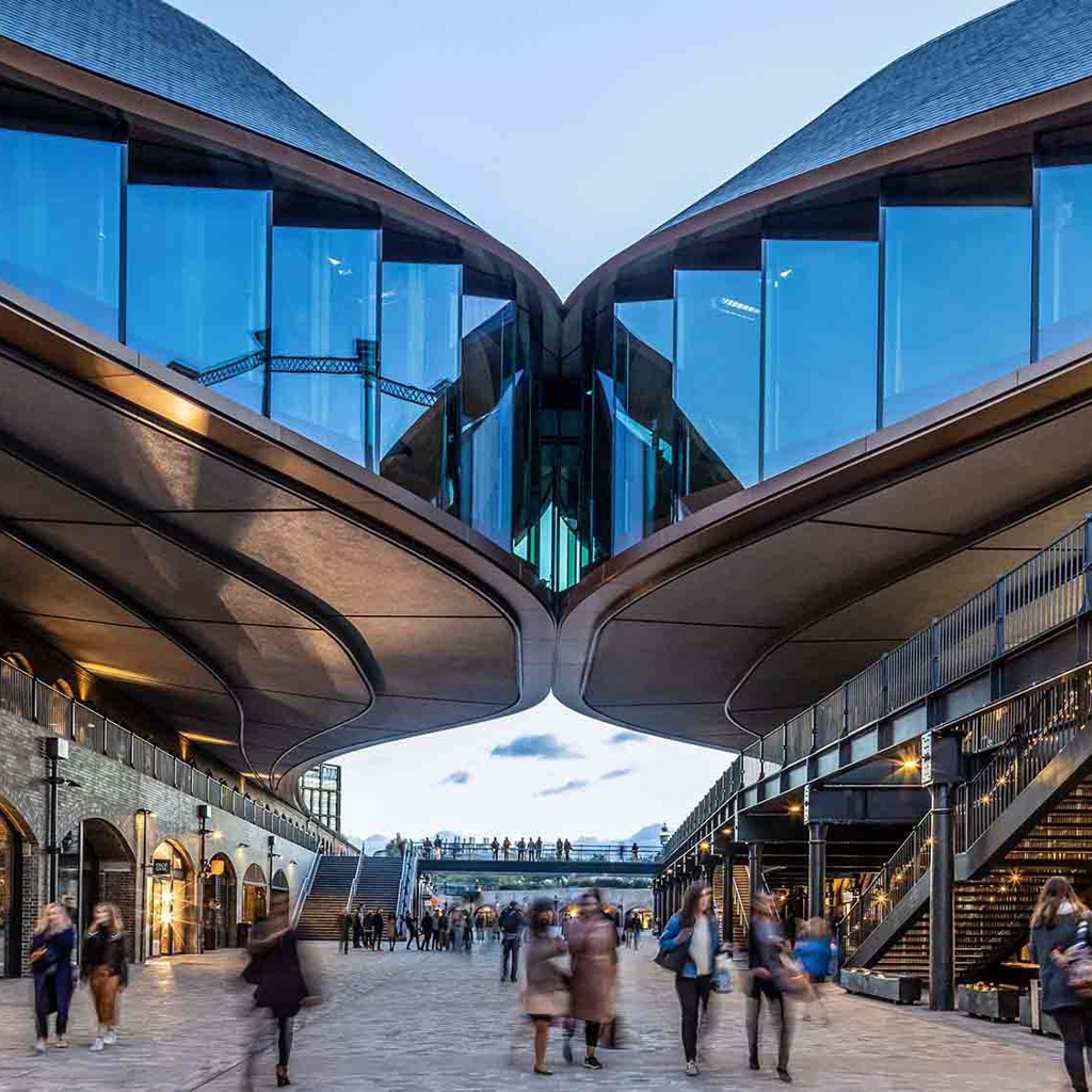 A photograph of Coal Drops Yard in London's Kings Cross