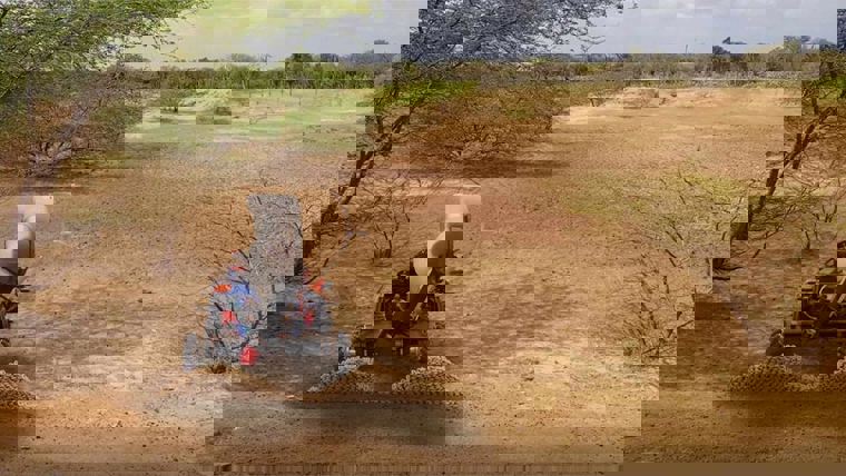 Autonomous robot in the desert