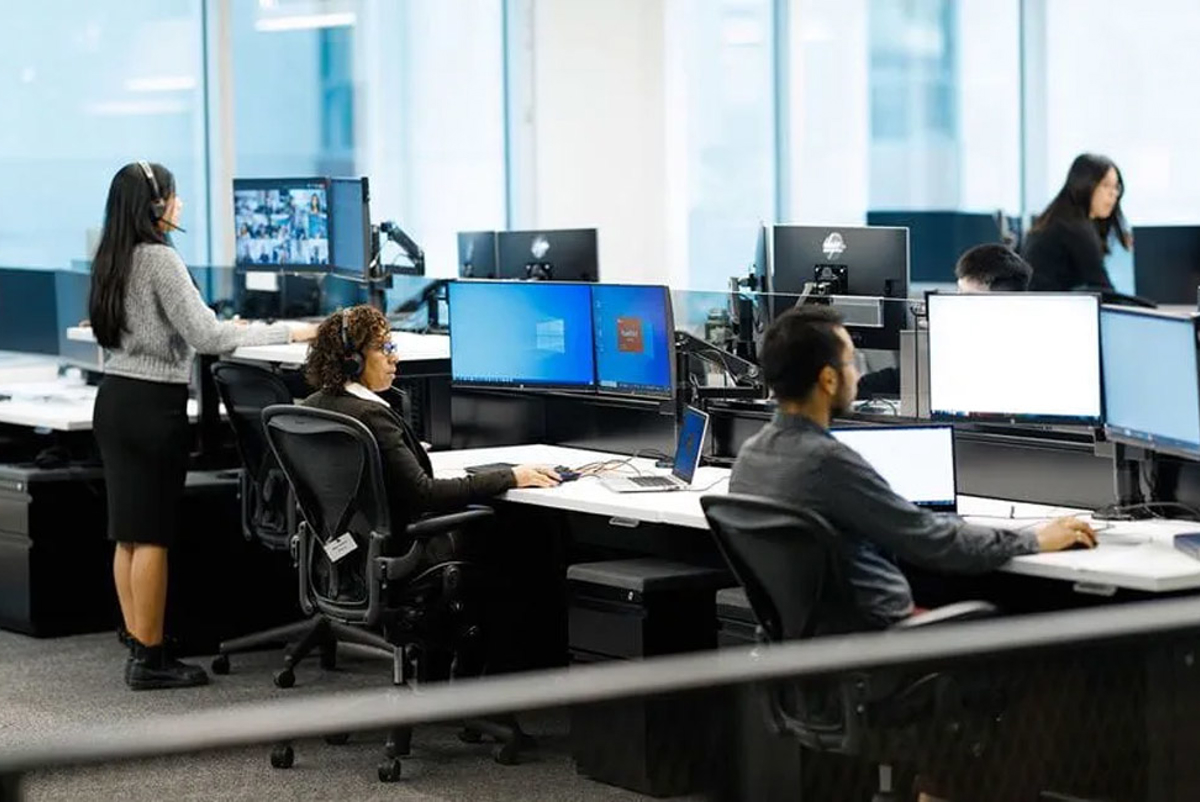 People in an office