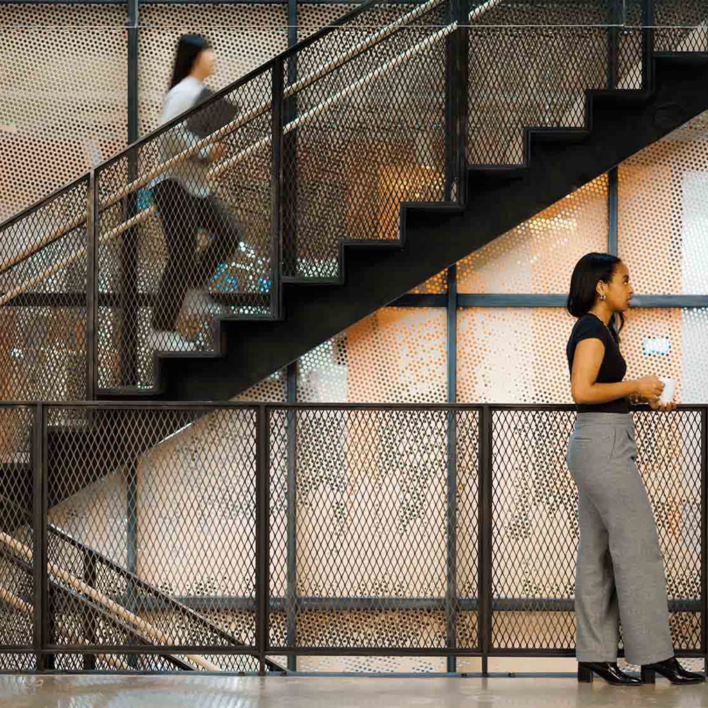 People in an office space