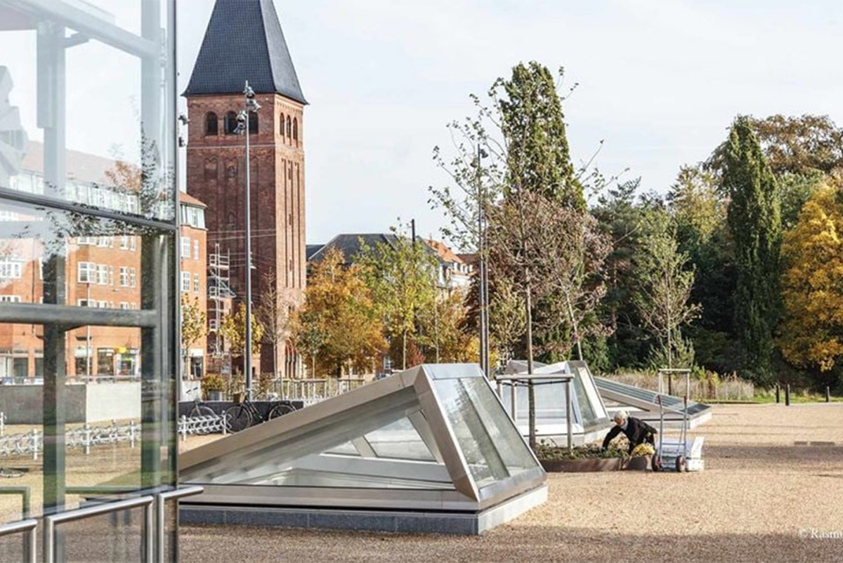 Above ground view of a Cityringen station