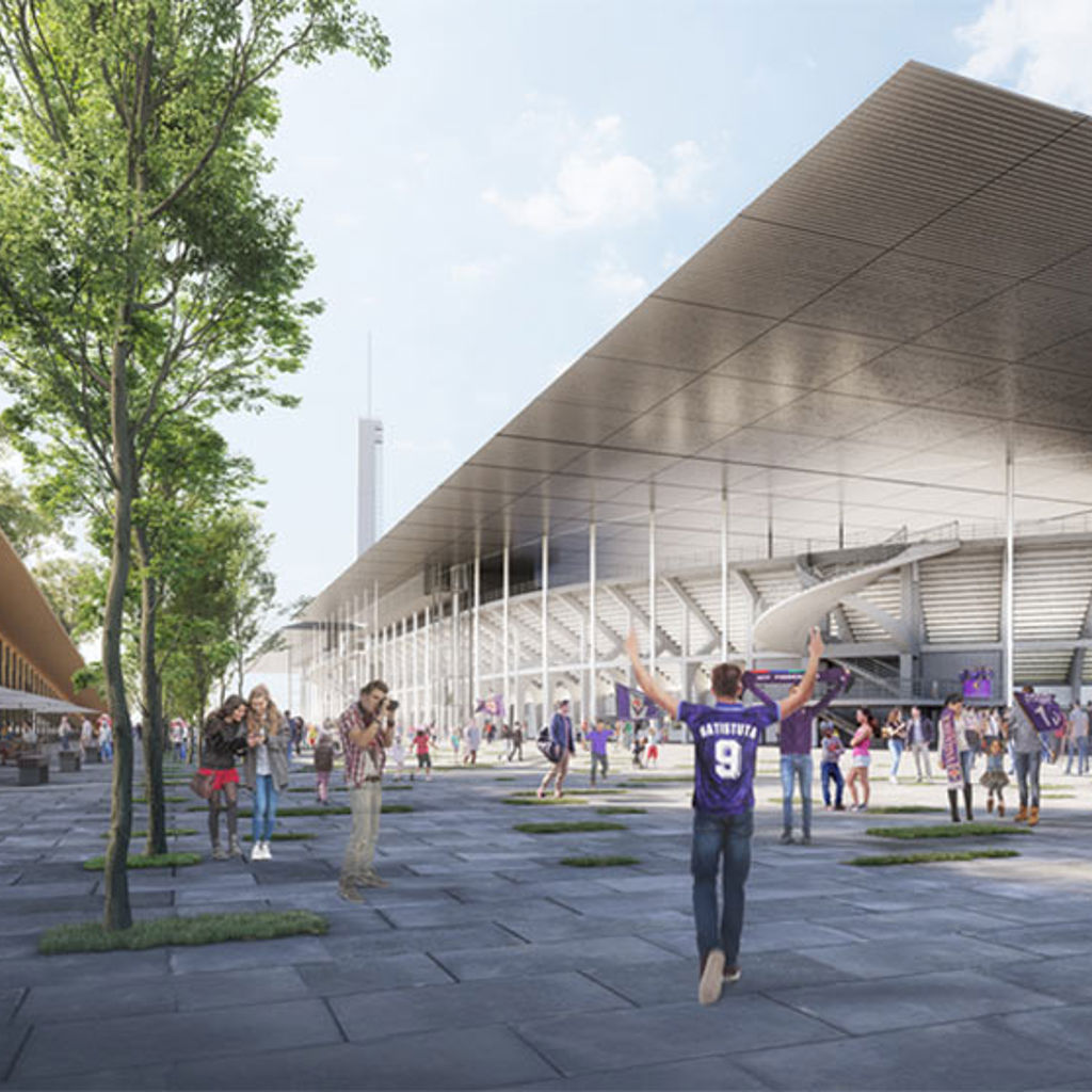 Artist's impression of Fiorentina's new stadium