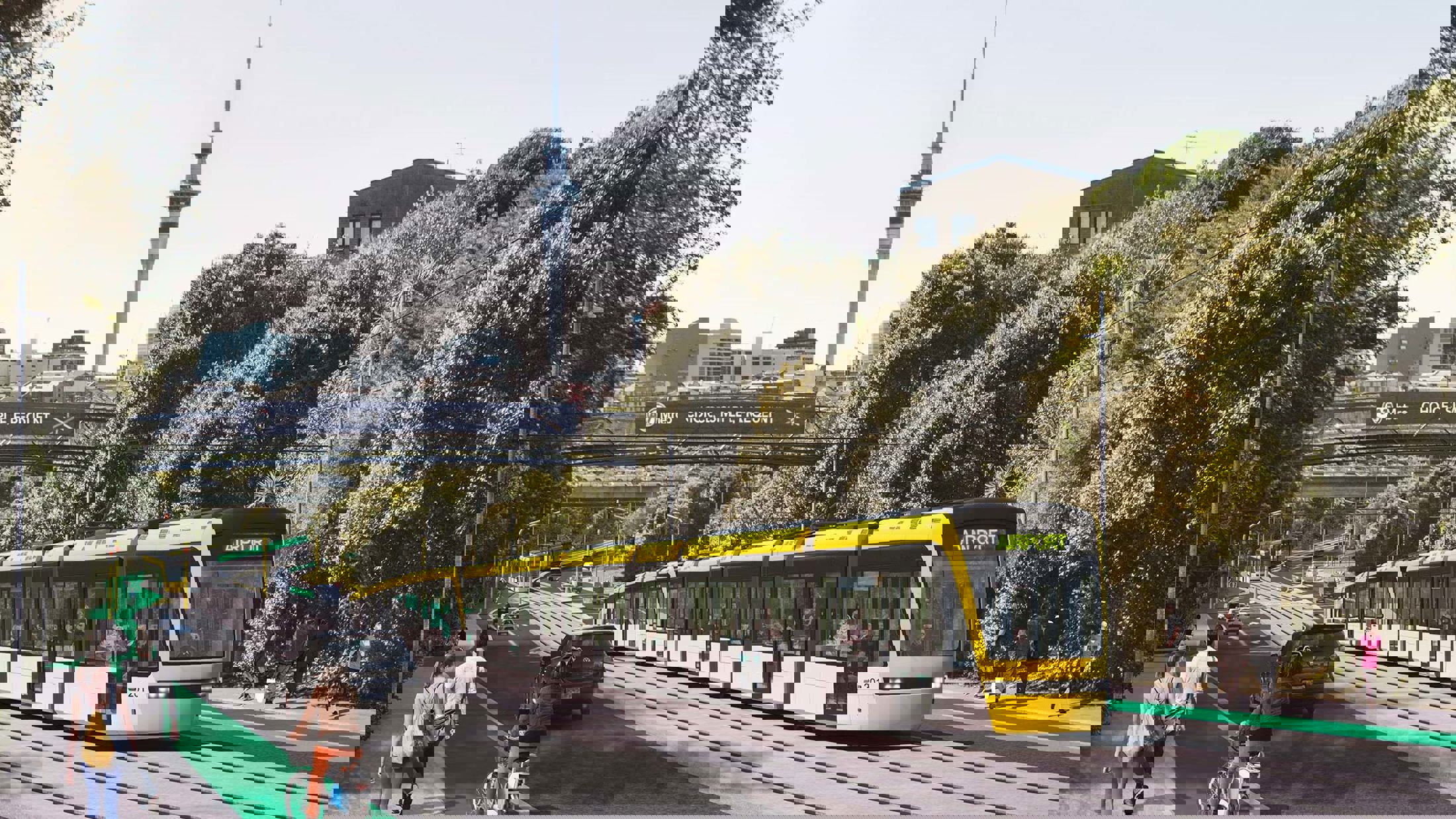 CGI of Auckland Light Rail