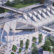 Impression of the new station