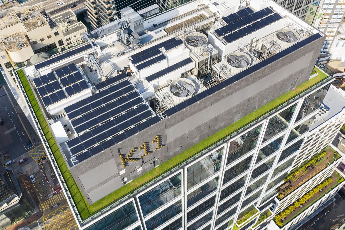 Aerial view of the k11 building
