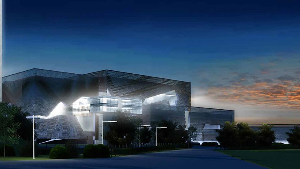 Render of Aire Valley Enviornmental plant in Leeds.