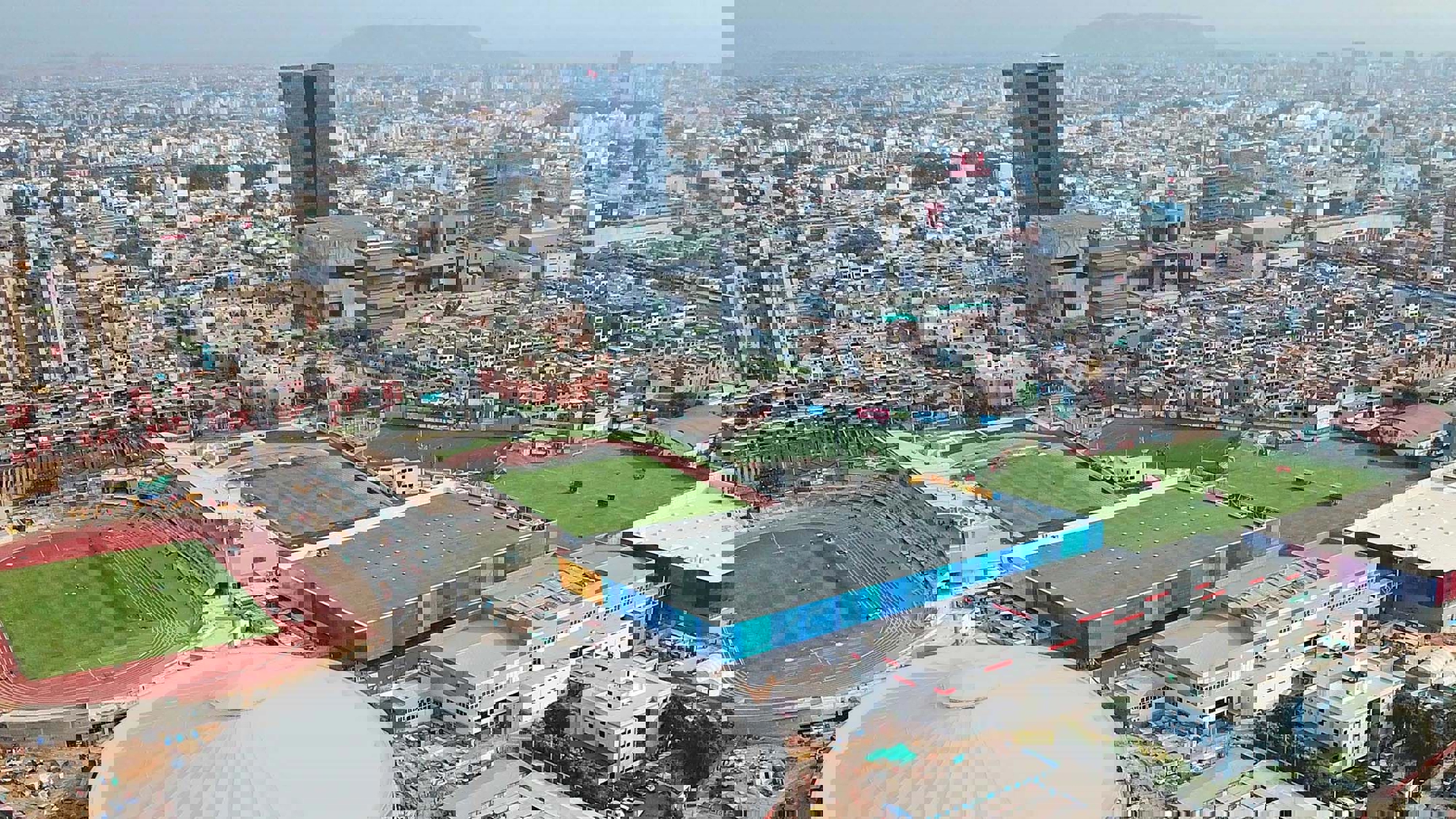 Aerial view of the 2019 Lima Games site