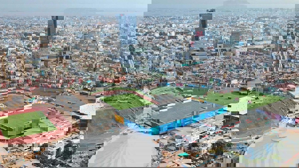 Aerial view of the 2019 Lima Games site
