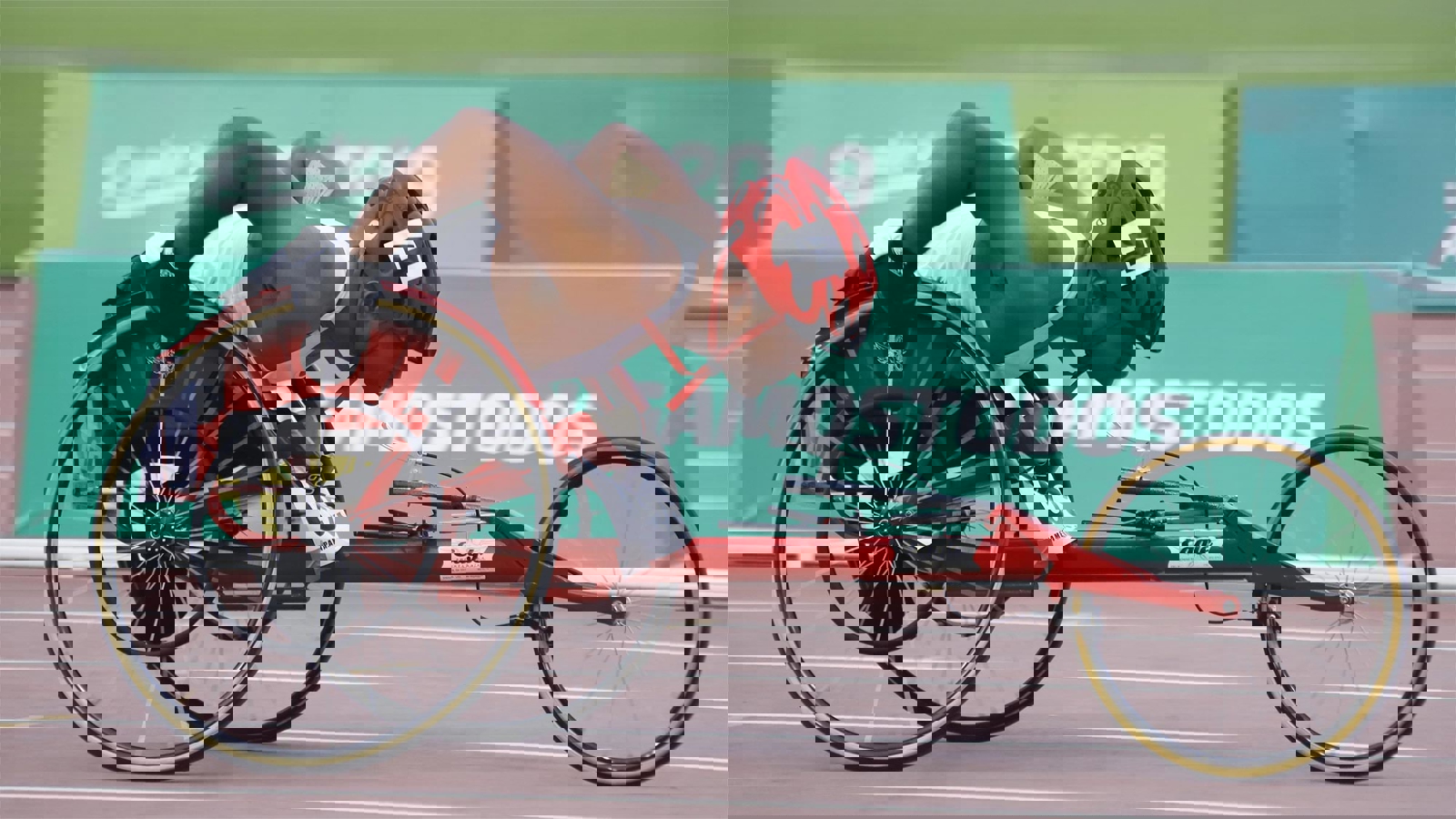 Para-athlete in training