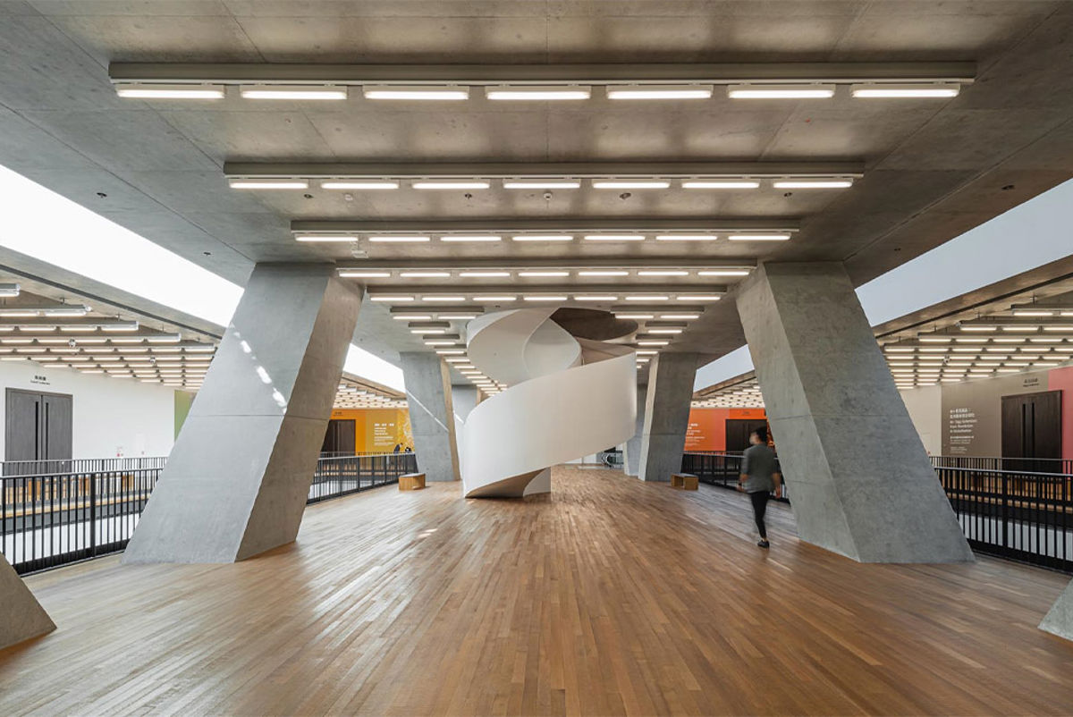 Interior view of M+ Museum