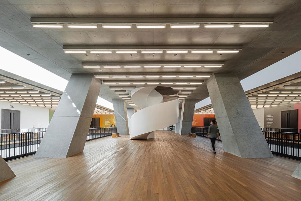 Interior view of M+ Museum