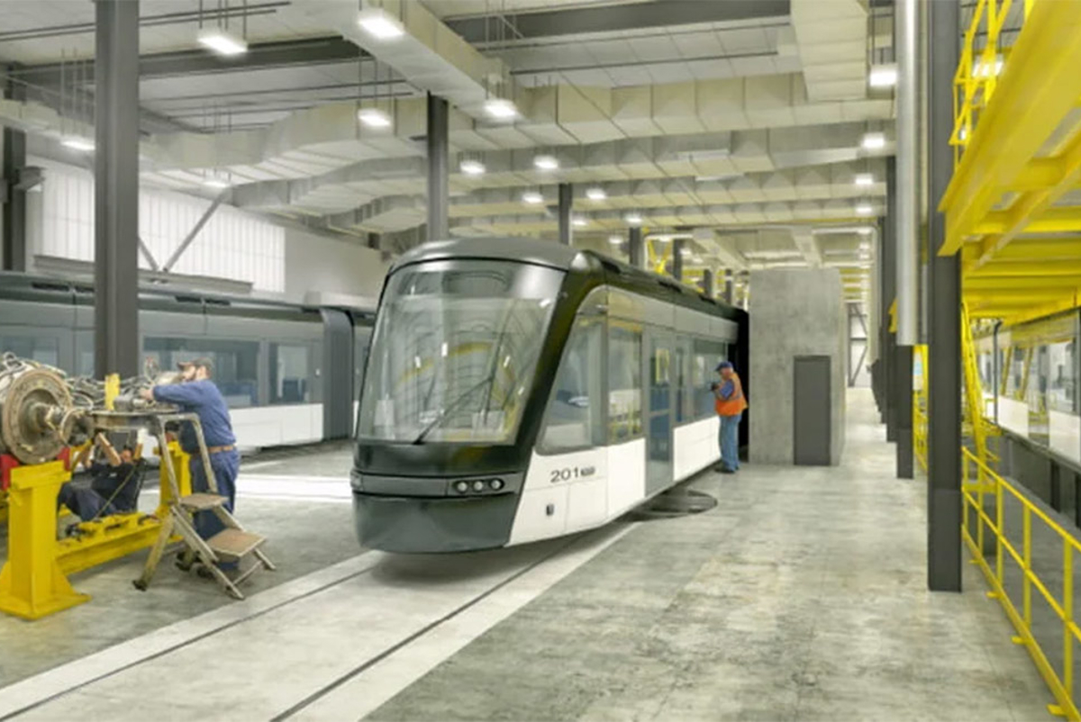 An example of one of the service's new trains