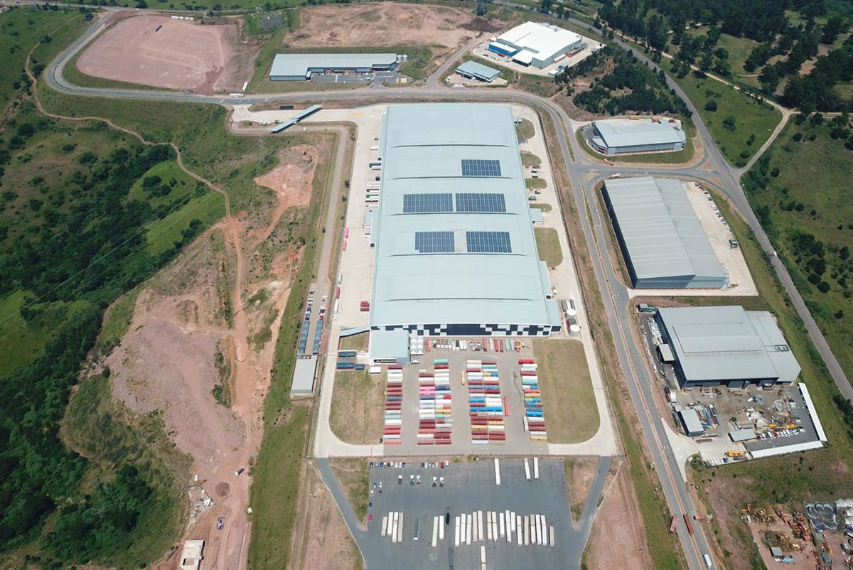 Aerial view of Mr Price Distribution Centre