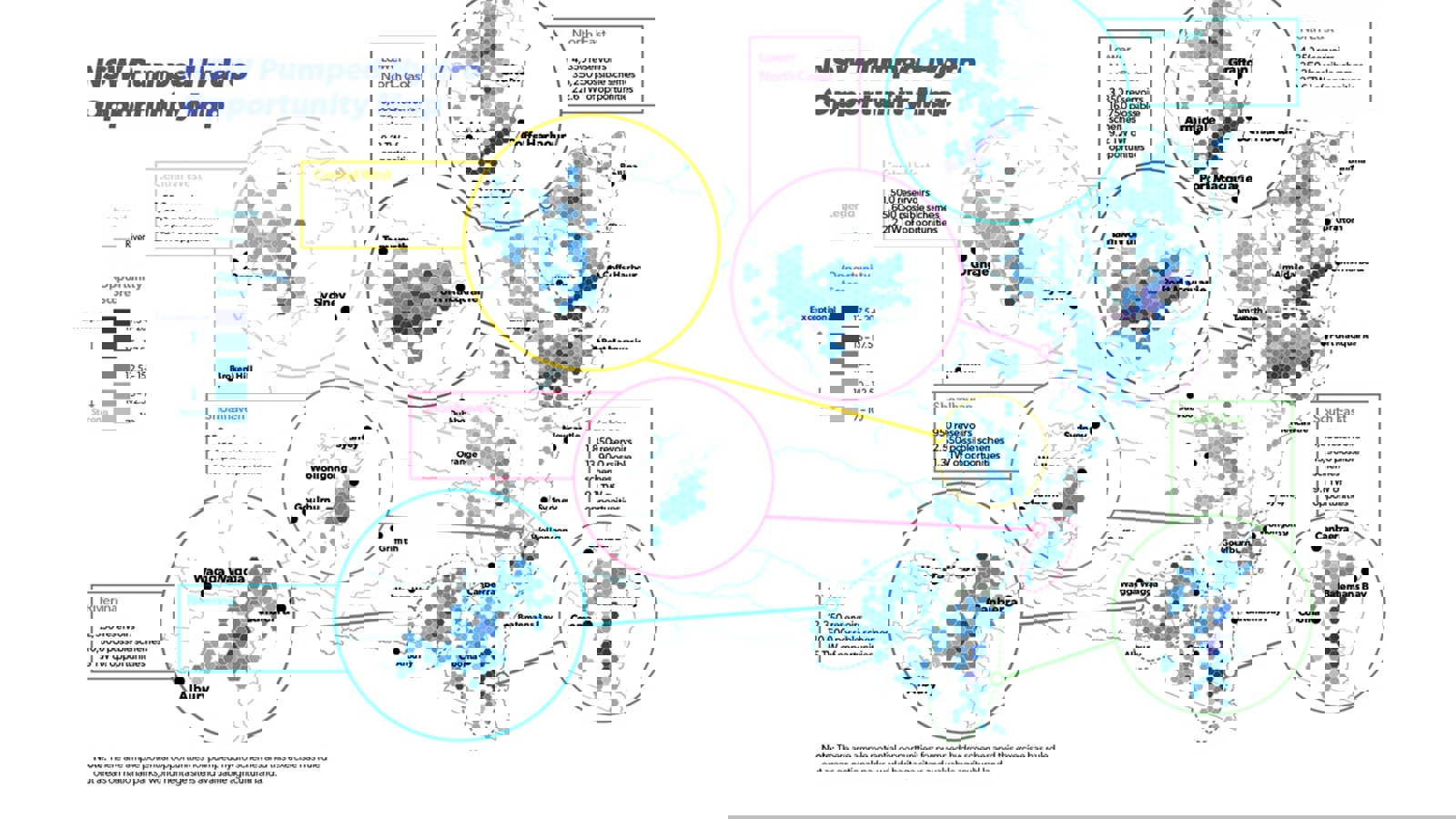Opportunity map for pumped hydro in NSW