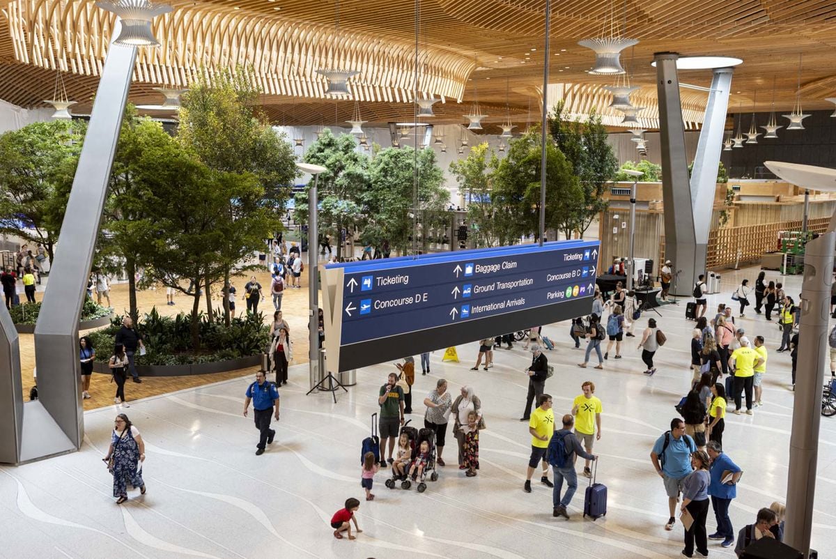CGI of Portland International Airport Terminal Core redevelopment. Credit Celeste Noche / Port of Portland