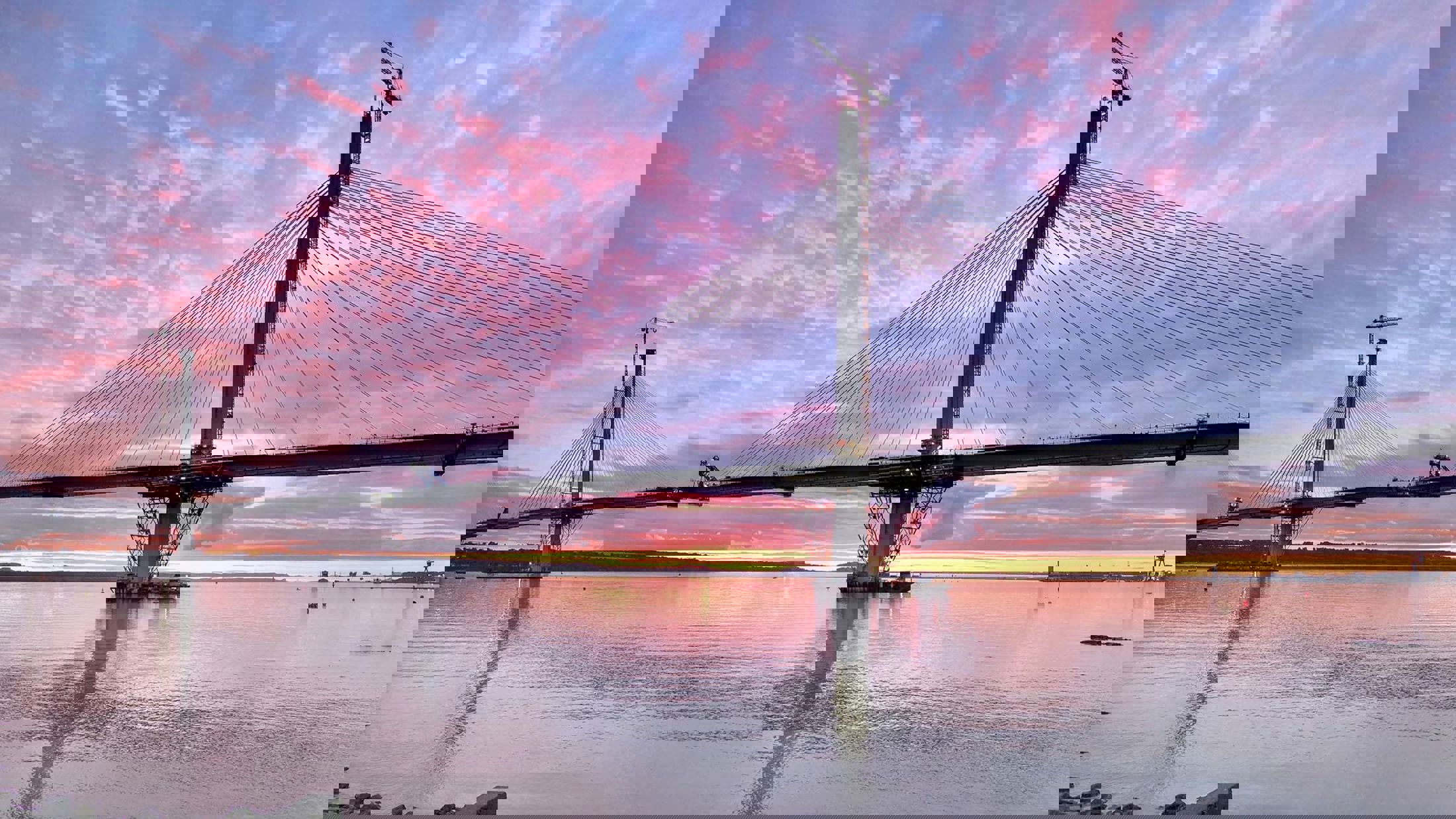 Queensferry Crossing under construction