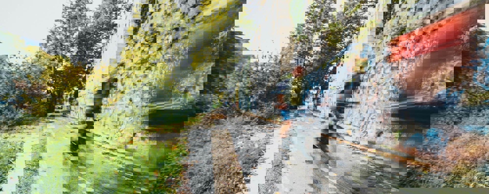 Cyclist on a dedicated cycle path
