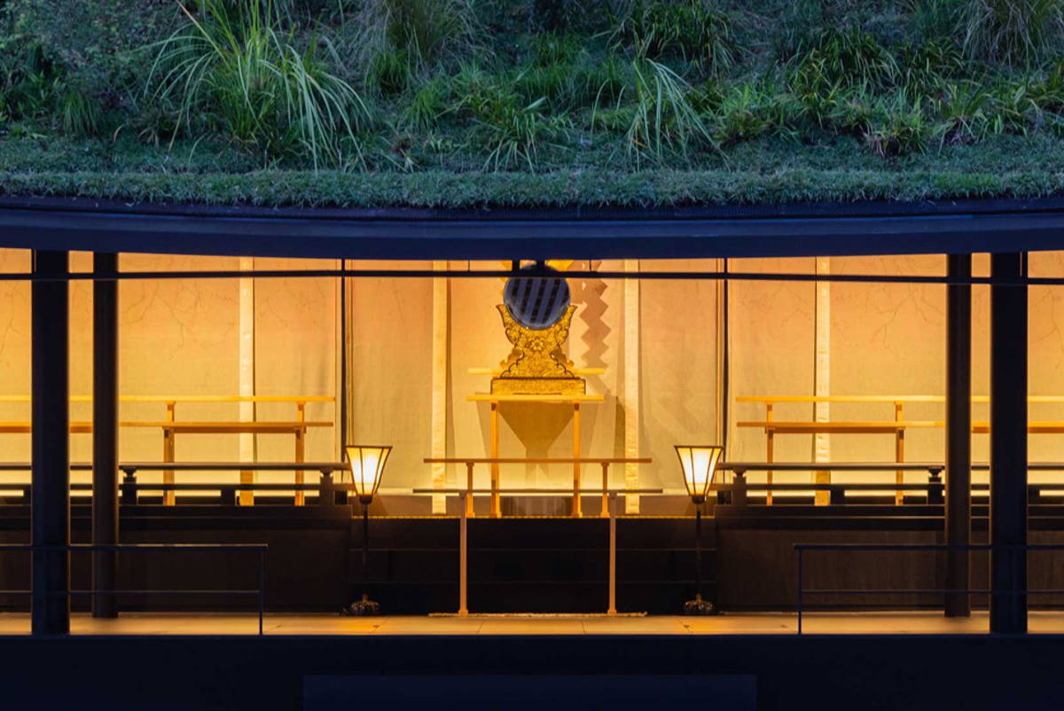 Temporary hall for Dazaifu Tenmangu. Credit: Masaki Iwata+Sou Fujimoto Architects