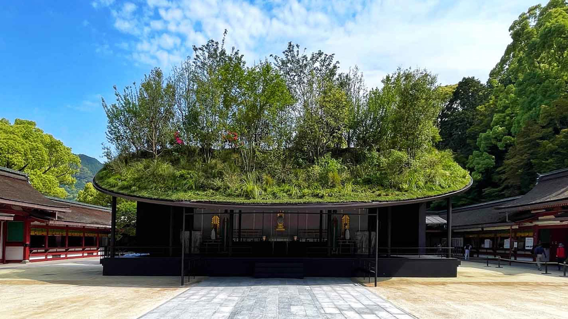Temporary hall for Dazaifu Tenmangu. Credit: Masaki Iwata+Sou Fujimoto Architects