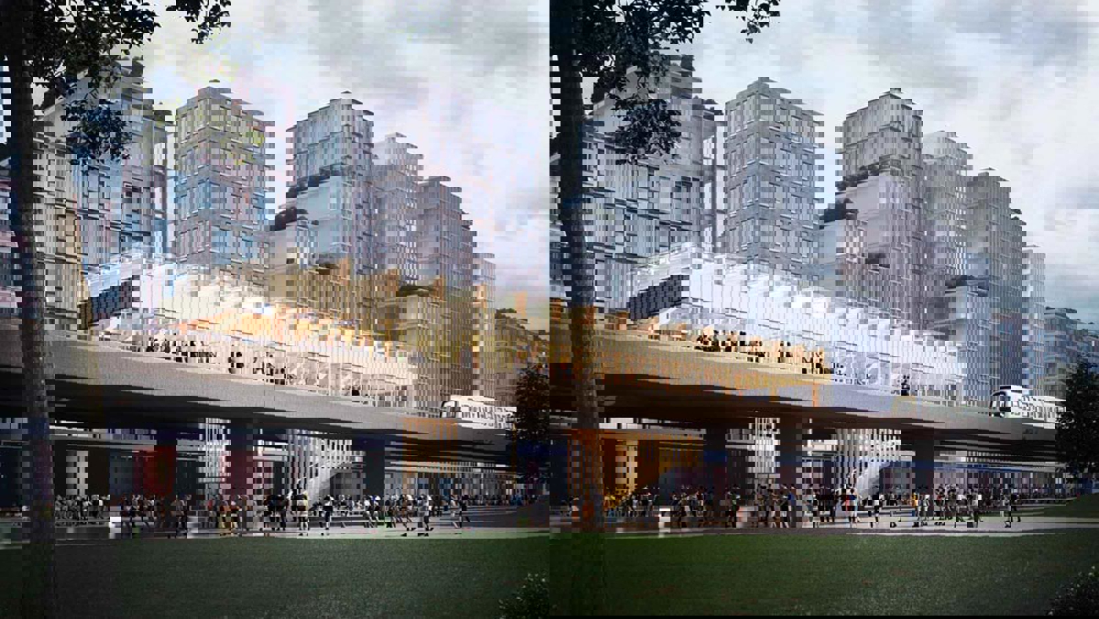 Metroselskabet timber station concept