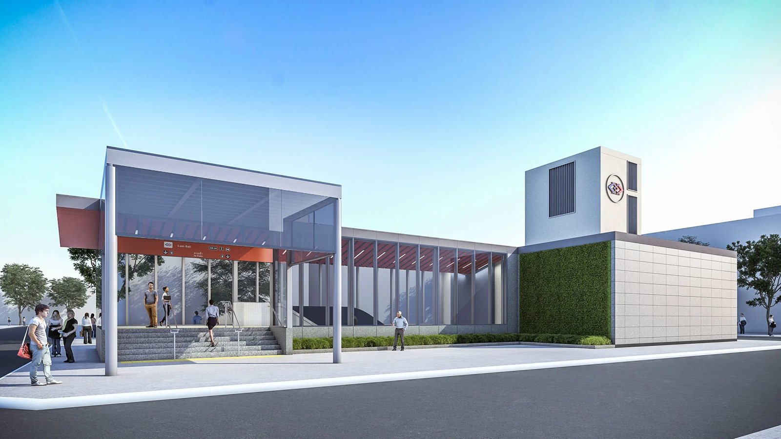 Render of MRT Orange Line Station, Bangkok