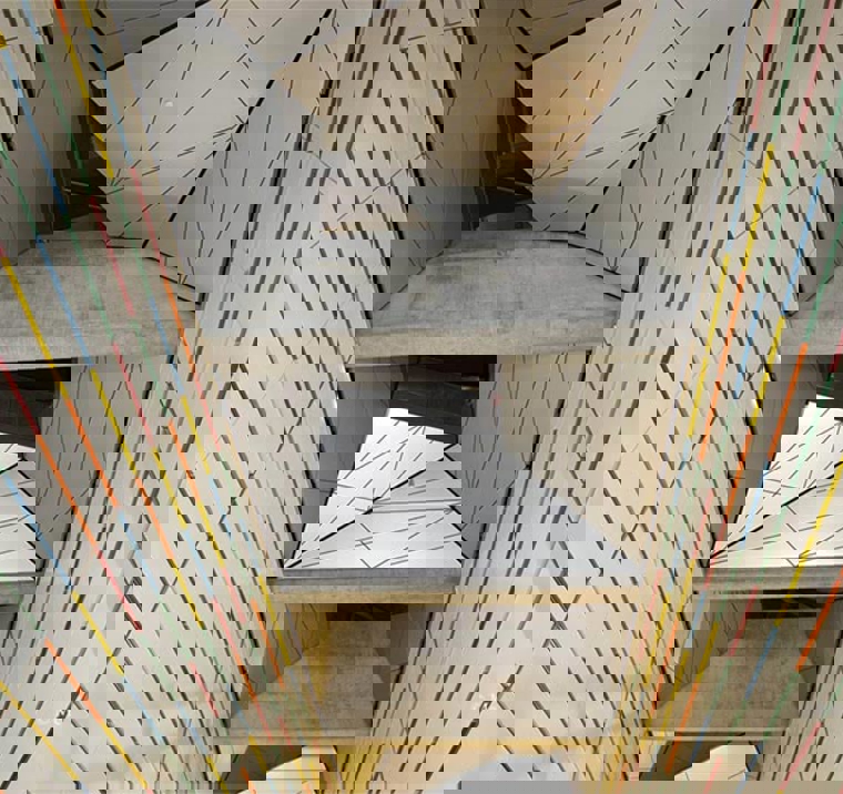 Cityringen metro station ceiling and materials